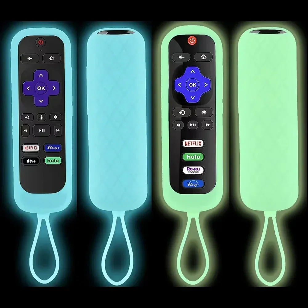 Цельный светящийся силиконовый чехол для TCL Roku RC280, пылезащитные чехлы с пультом дистанционного управления телевизором, противоскользящий защитный держатель, силиконовый пыленепроницаемый