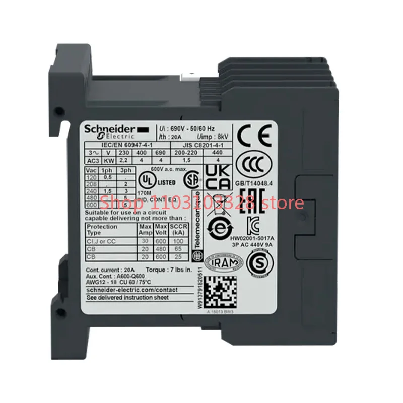 Фото Аутентичная экспортная катушка LC1K0910M7, 220 В переменного тока, 50/60 Гц, трехуровневый контактор, новая оригинальная нагрузка 32 А, 2,2 кВт/4 кВт, 1НО стандартная Tesys K 220 В №2