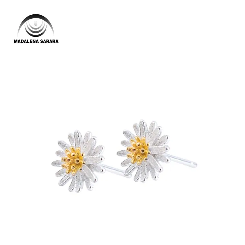 MADALENA SARARA модные маленькие элегантные серьги-гвоздики S925 простой дизайн