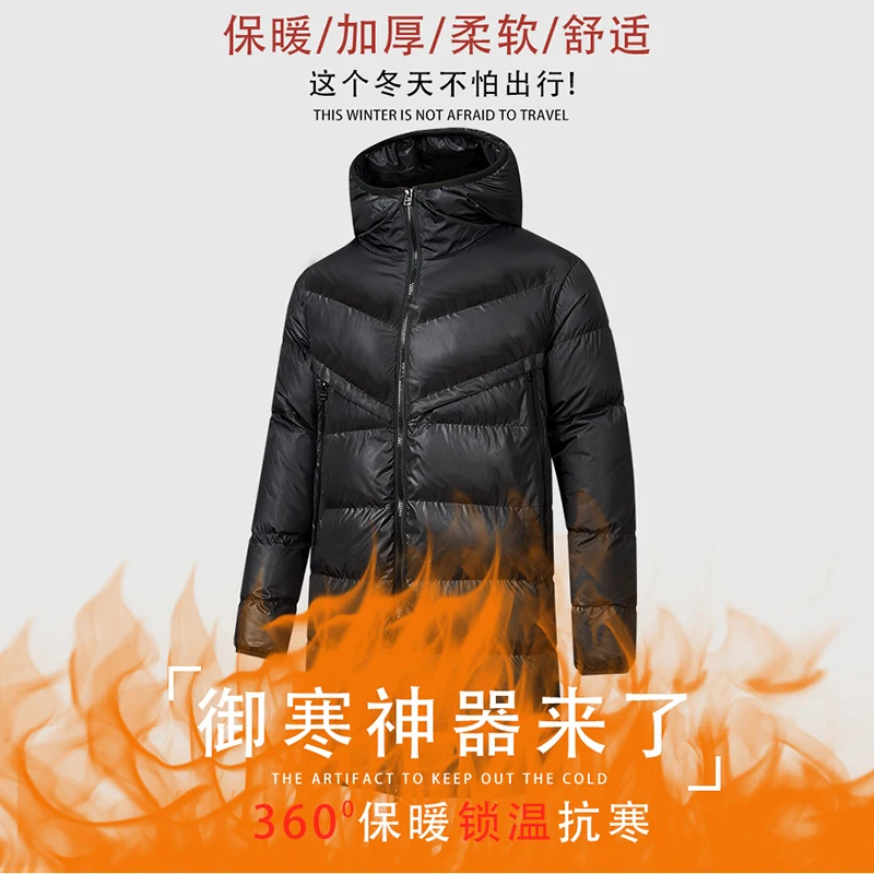 Длинные черные Casacos De Inverno Masculino ветрозащитные утолщенные теплые хлопковые парки высокого качества, удобная мужская одежда на молнии (art.: 3920cab9ea86a) - 3920cab9ea86a