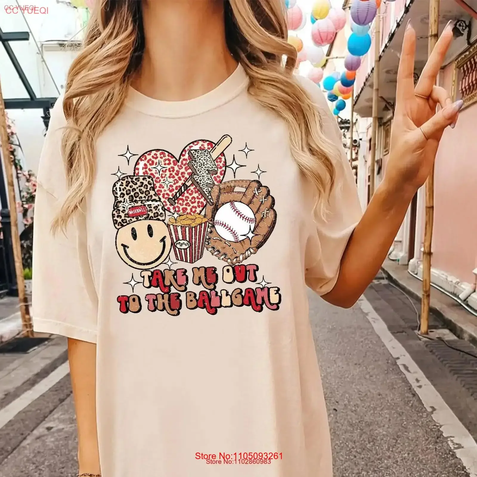 Футболка Take Me To The Ballgame, бейсбольная футболка для мамы, винтажный стильный эластичный топ для повседневной носки, универсальная мода