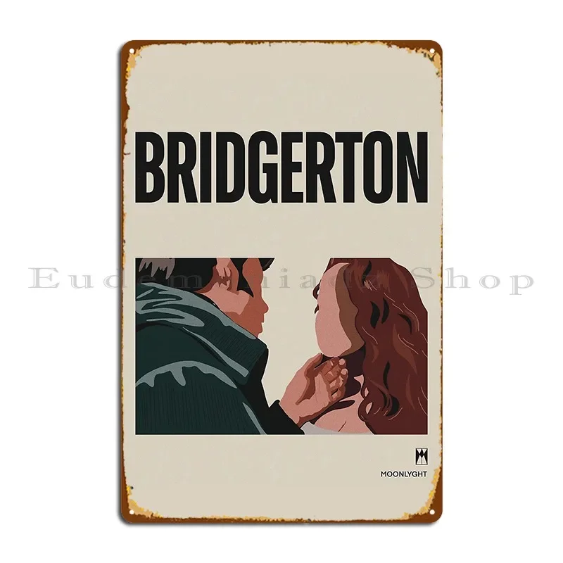 Металлическая табличка Bridgerton на заказ, фреска для паба, клубная гостиная, индивидуальный жестяной знак, плакат