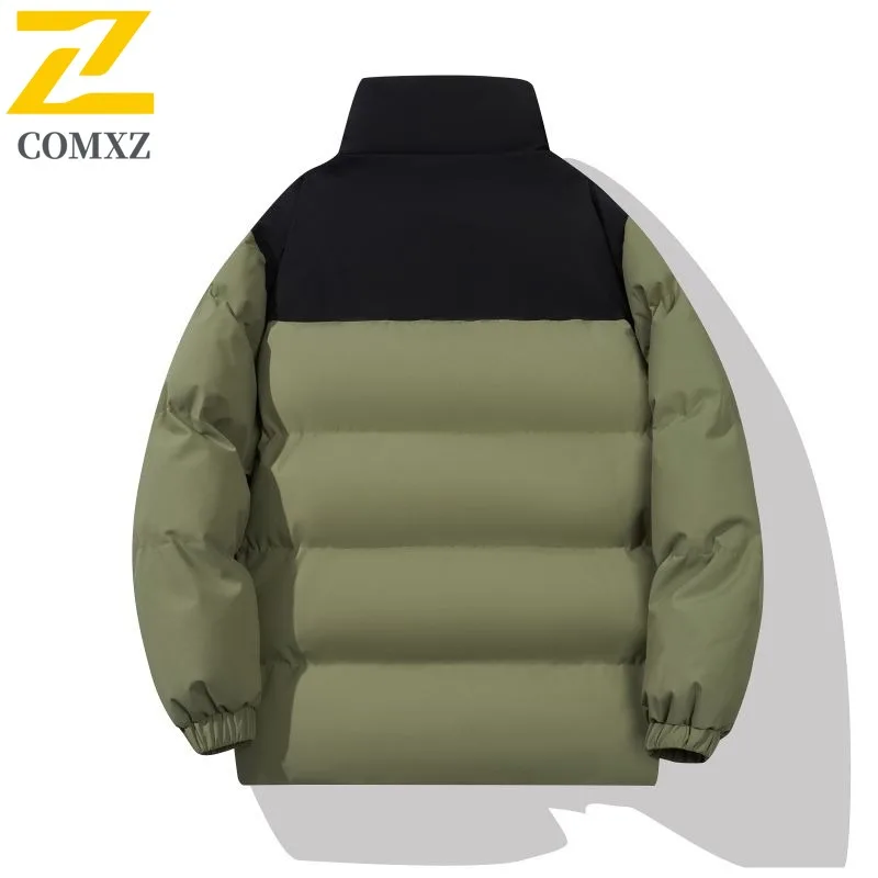 Фото COMXZ Мужская куртка для хлеба, модная классическая цветная куртка для кемпинга, пикника, зимняя подкладка для путешествий, ветрозащитная уличная одежда, пальто-парка №3
