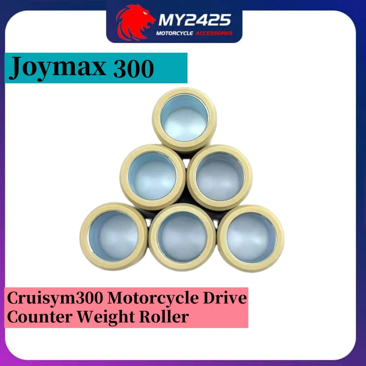 Для SYM JOYMAX Joymax 300 JoymaxF Cruisym300 привод мотоцикла, противовес, роликовые приводные бусины, пульсистые бусины, 6 шт.