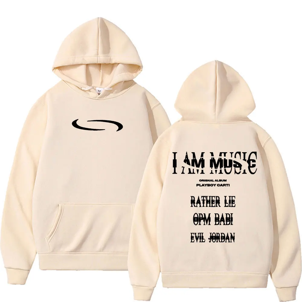 Фото Playboi Carti I Am Music Album Толстовка Rather Lie Opm Babi Evil Jordan Толстовка с принтом Мужчины Женщины Harajuku Мода Хип-Хоп с капюшоном №5