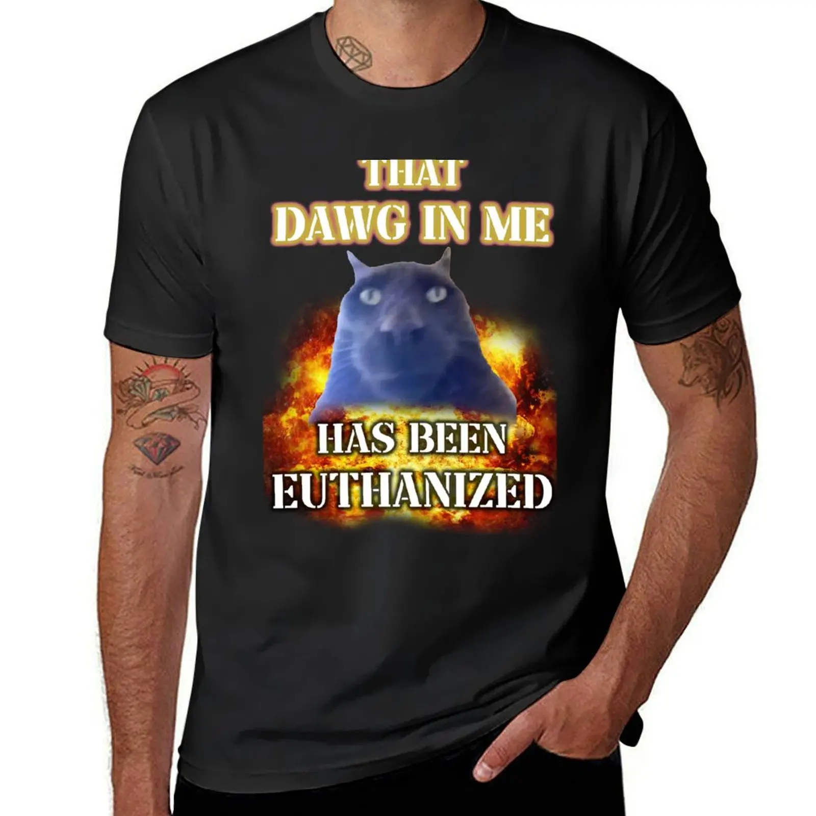 Футболка с эстанизированной надписью «that dawg in me», винтажная одежда для мальчиков, белые мужские простые футболки