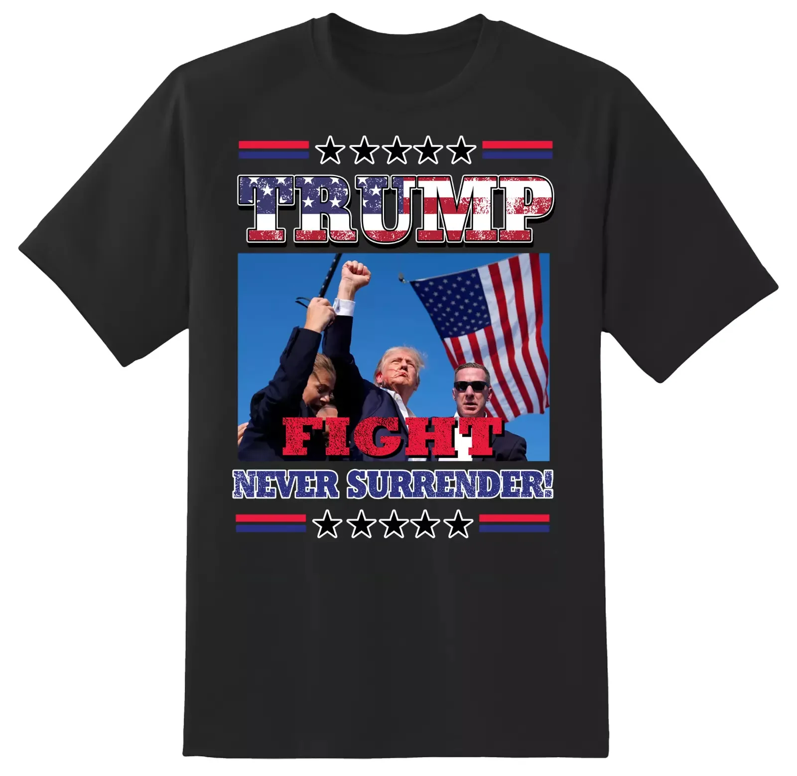 President Donald Trump Rally Shooting Shirt USA Trump 2024 MAGA Fist Pump Fight