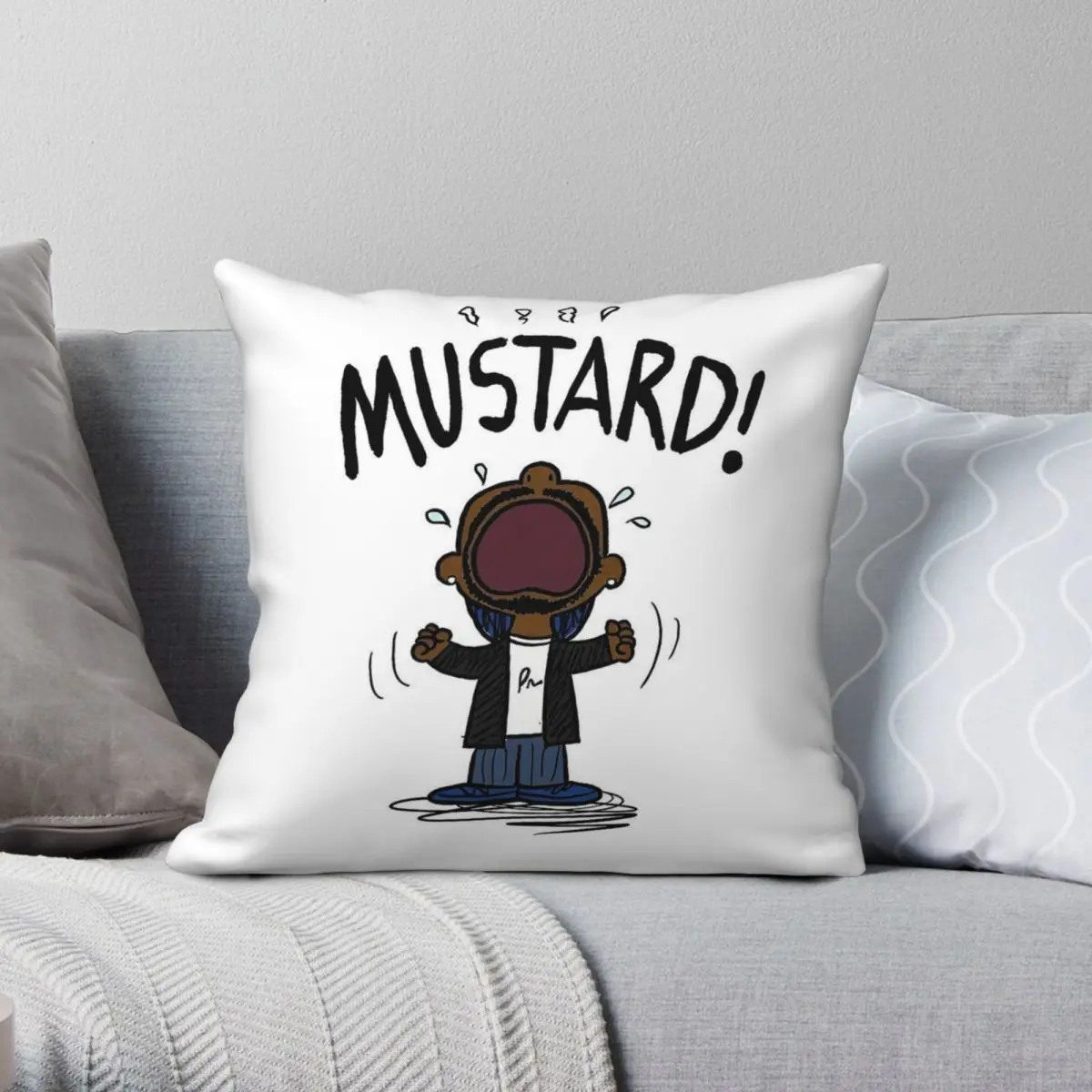 Kendrick Lamar Mustard Tv Off наволочка из полиэстера, льна, бархата, креативная декоративная наволочка на молнии, чехол для подушки