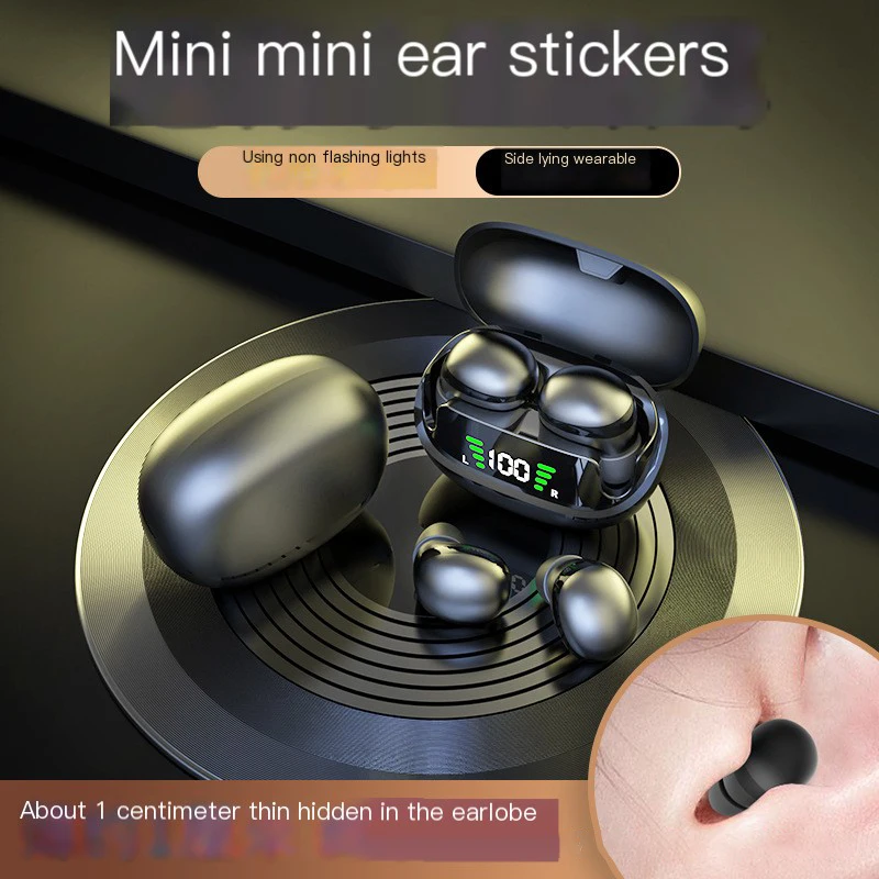 2024 Bluetooth-гарнитура Mini Invisible 5,3 костная проводимость, спортивные наушники-вкладыши, звуковые водонепроницаемые 1:1 для iphon sumsung xiomi