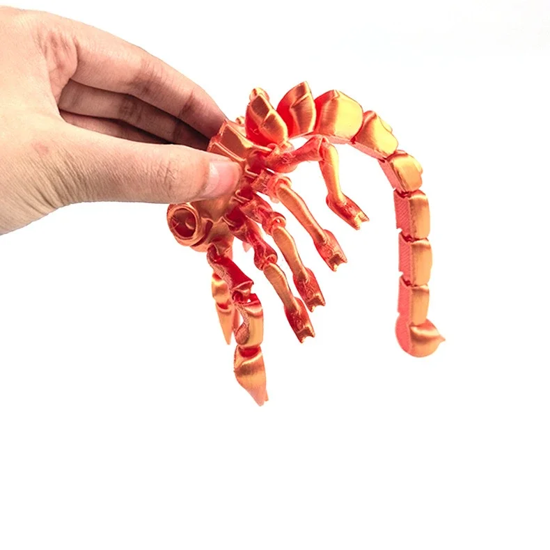 Фото 3D печать животных хвост скорпиона конечности подвижные суставы украшения украшения для настольного украшения аксессуары для дома №2