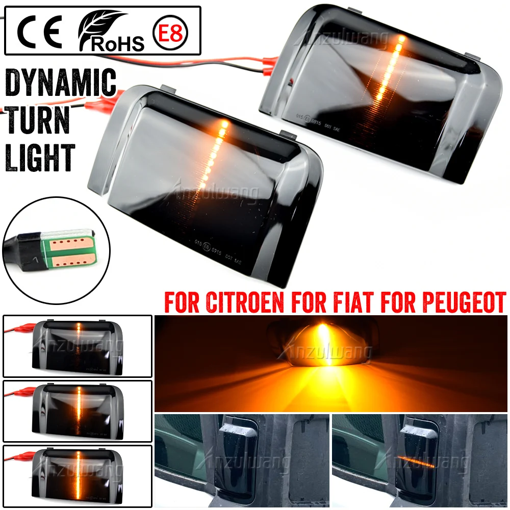 2 шт. для Peugeot Boxer Fiat Ducato Citroen Jumper RAM PROMASTER динамический указатель поворота светодиодный указатель бокового зеркала последовательный индикатор