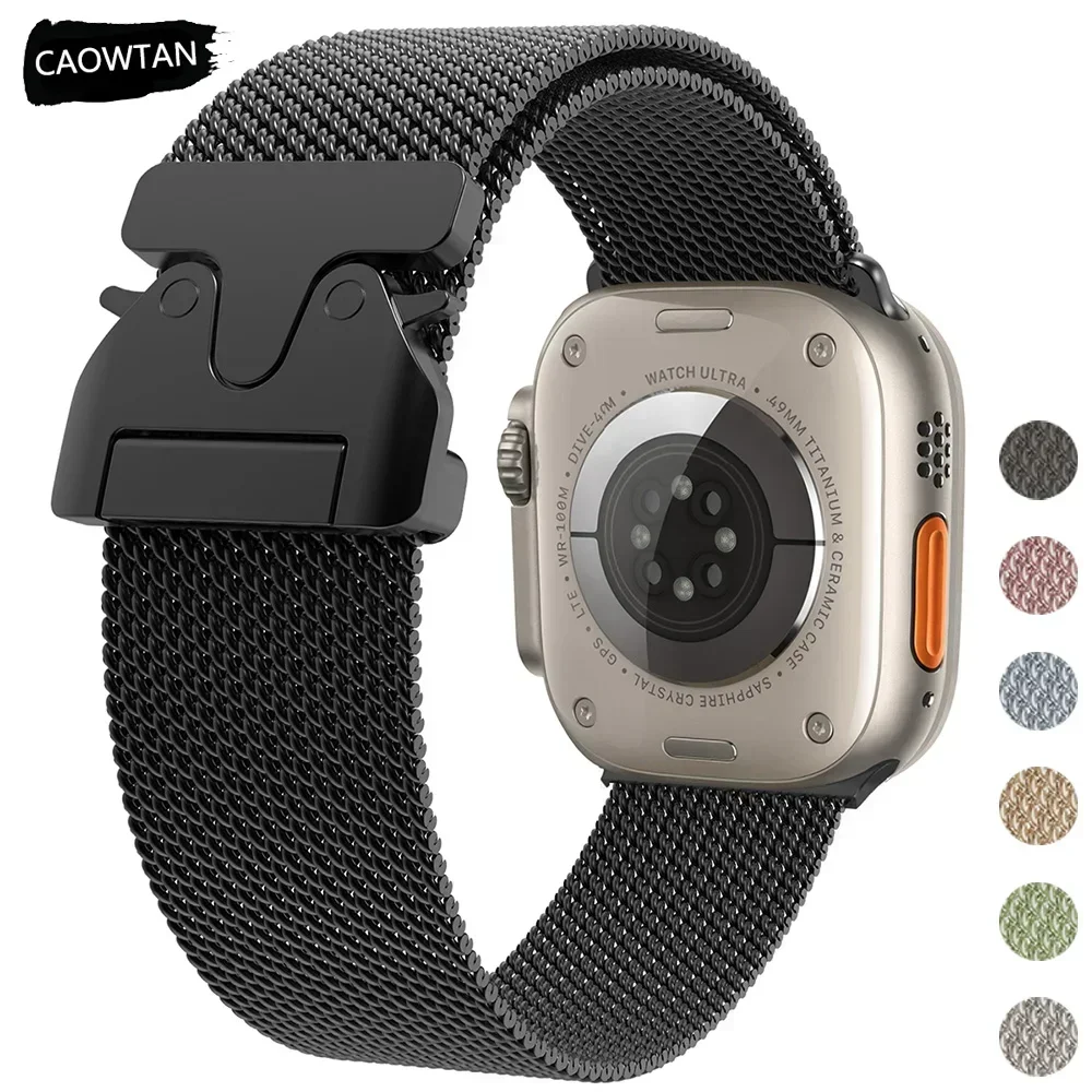 Ремешок для Apple Watch Band 44 мм 45 мм 41 мм 49 мм 42 мм 40 мм 45 мм Миланский браслет для Iwatch Series 10 9 7 8 4 5 6 SE Ultra Correa
