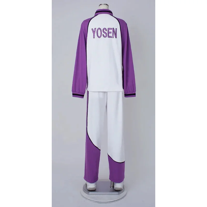 Фото Cy Kuroko No Basketball (Баскетбол Куроко) Yousen High School Atsushi Murasakibara Джерси с длинными рукавами Косплей Костюм №4