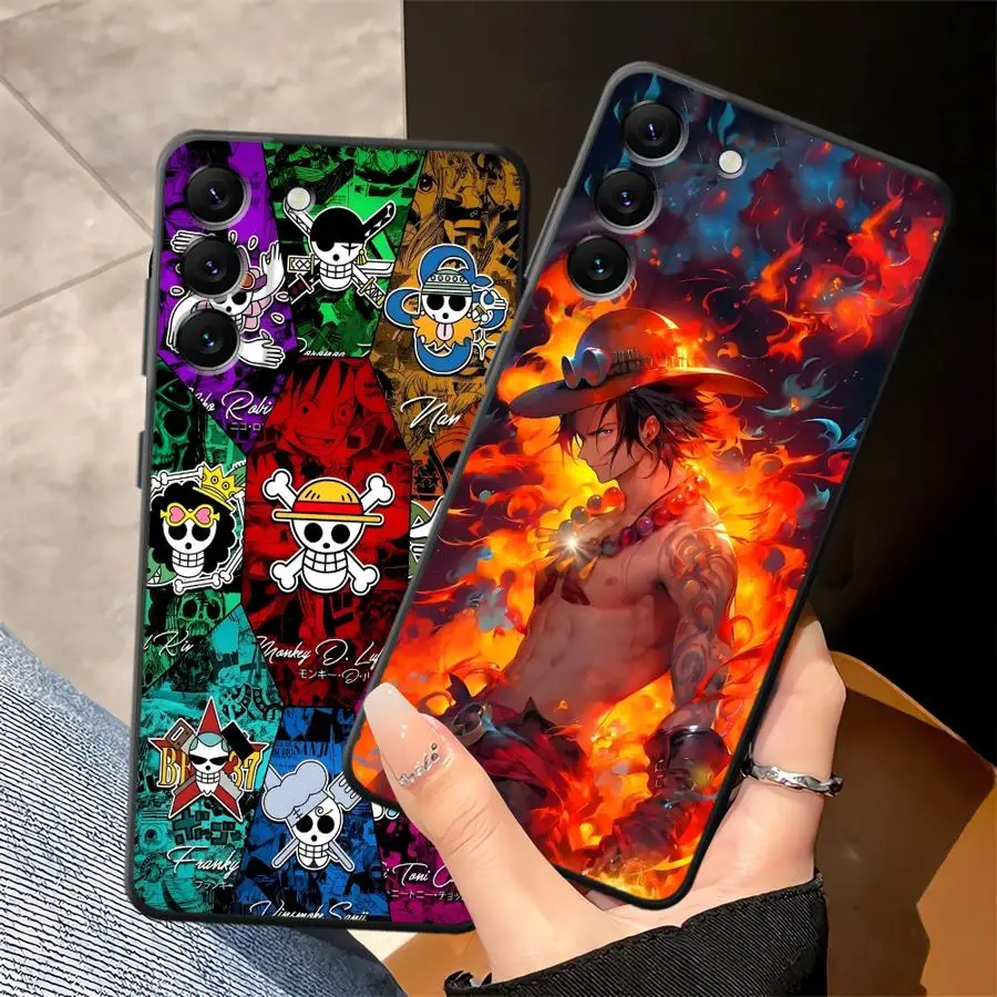 Чехол One Piece Portgas D Ace для Samsung Galaxy A36 A41 A26 A72 A51 A73 A23 A53 A22 A52 A32 A24 A55 A25 A71 A35 Черный мягкий телефон