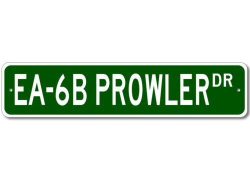 EA-6B EA6B Уличный знак Prowler Air Force Pilot с металлическим настенным декором - банка