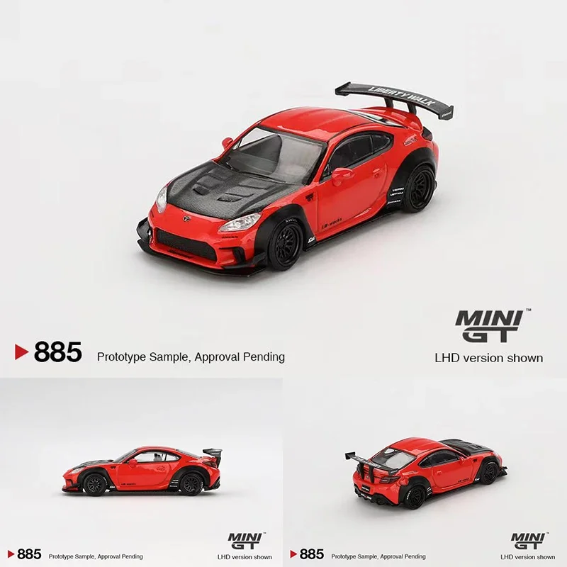 **Предпродажа** MINIGT 885 1:64 LBWK GR86 LB Nation Литая под давлением диорама Коллекция моделей Миниатюрные игрушки