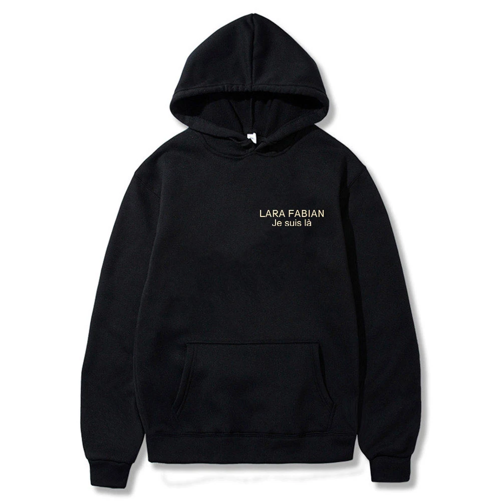 Лара Фабиан вместо ѕ eeиѕ Ià Merch Толстовка с капюшоном Унисекс Уличная одежда с длинными рукавами Мужчины Женщины Толстовка с капюшоном Модные наряды