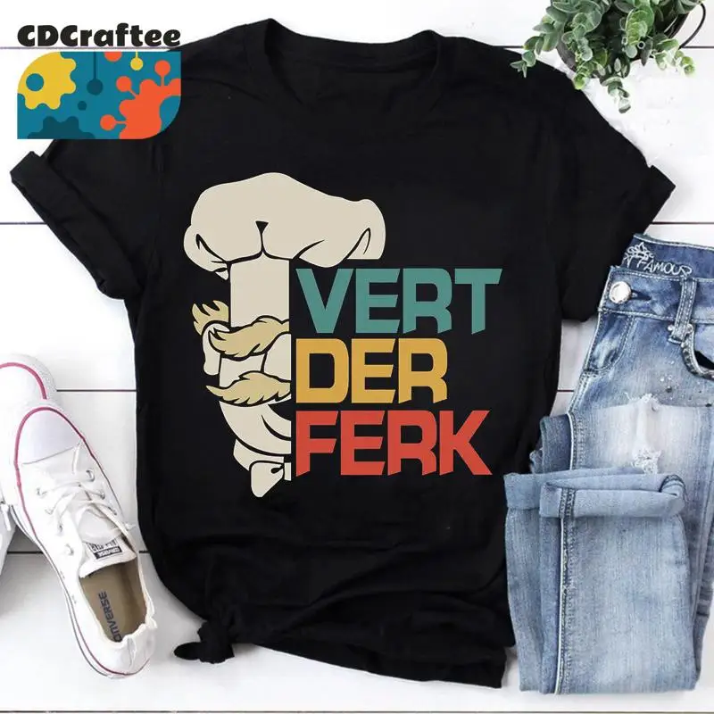 Забавная винтажная футболка The Swedish Chef Vert Der Ferk