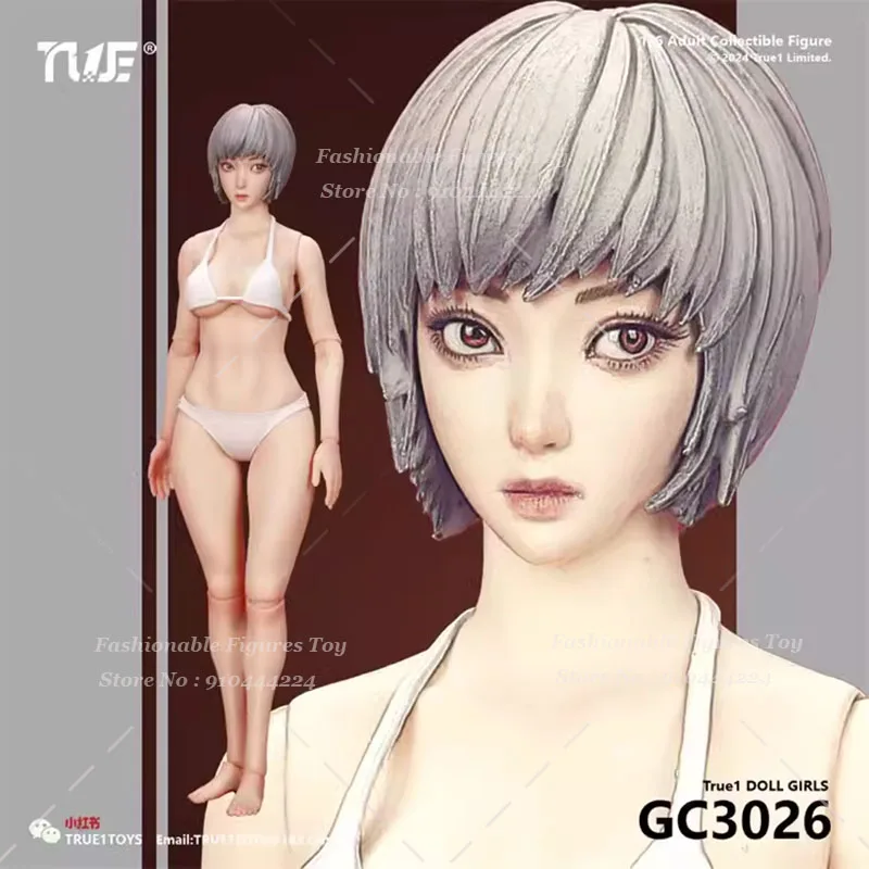 Фото True1Toys GC3026 1/6 Женский солдат, совместное тело с подвижными глазами, аниме-головоломка, 12-дюймовое бикини, экшн-фигурка, куклы для тела девушки №4