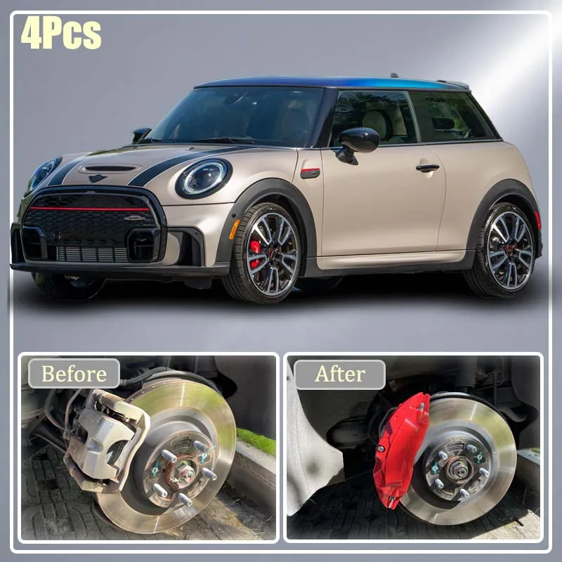 4-х шт. крышки суппортов для Mini Clubman Cooper Countryman Paceman Roadster - защита от краски тормозного суппорта переднего и заднего колеса Внешние аксессуары