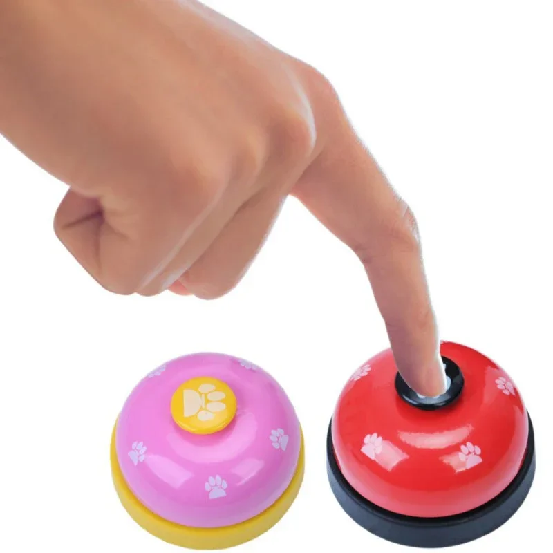 Интерактивная игрушка Little Bells Footprint Ring для собак и кошек, тренировочный ужин, напоминание о кормлении и тренер для Тедди