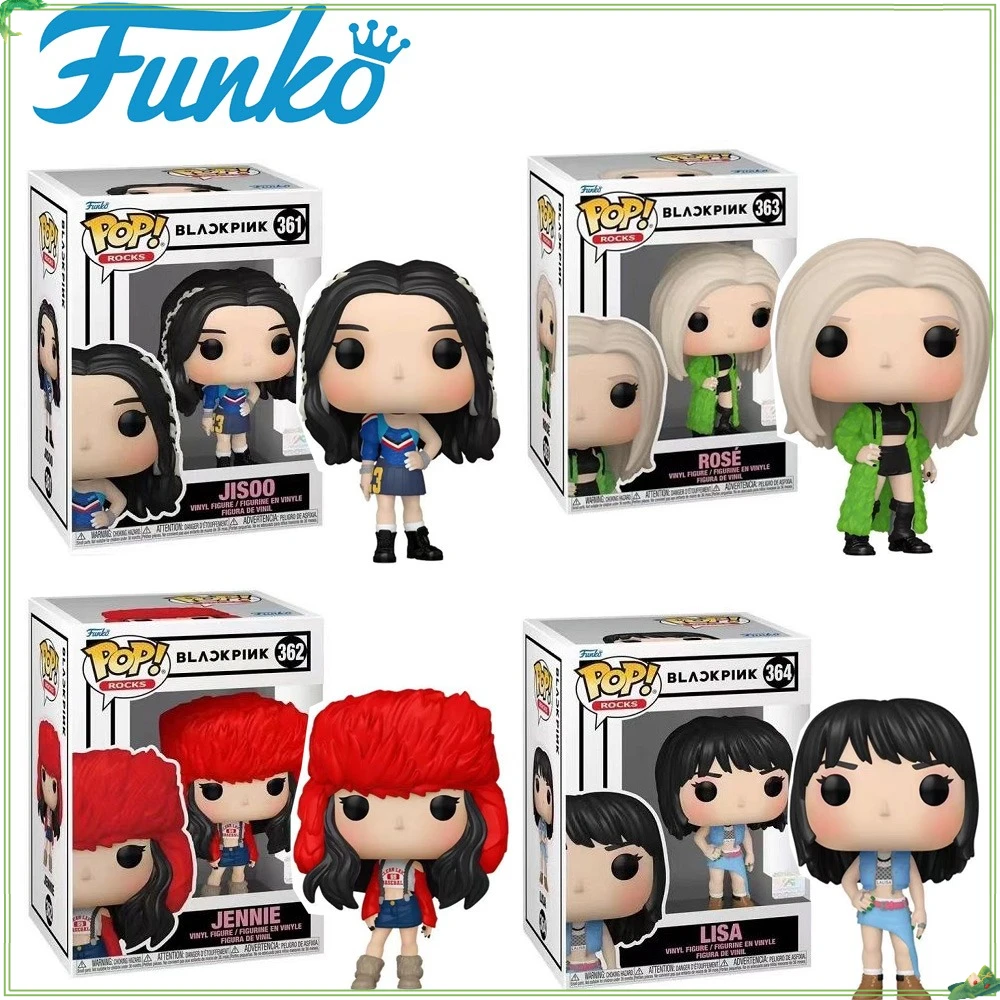 Фигурки Funko Blackpink, хит продаж, натуральная модель Jennie Lisa Jisoo Rosé, игрушки, украшения для дома, коллекция подарков на день рождения