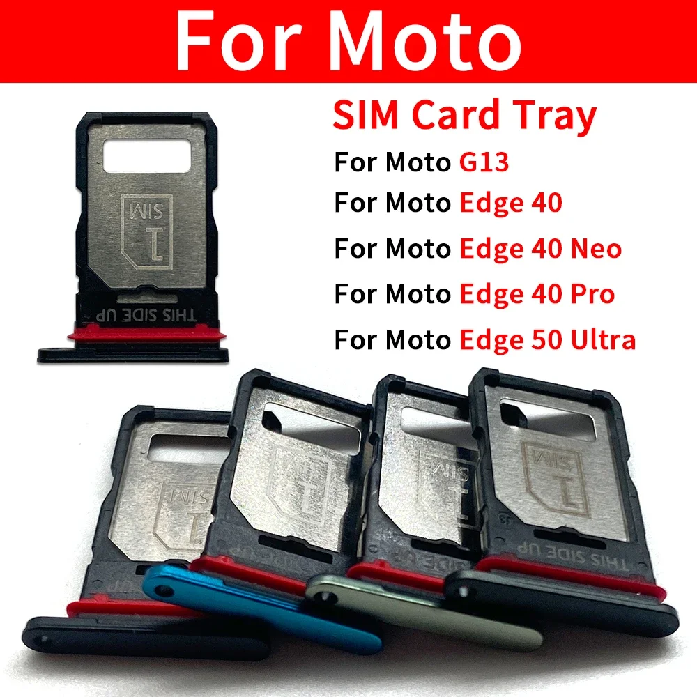 Новый лоток для SIM-карты для Moto Edge 40 Neo Pro Edge 50 Ultra G13, слот для SIM-карты, детали адаптера