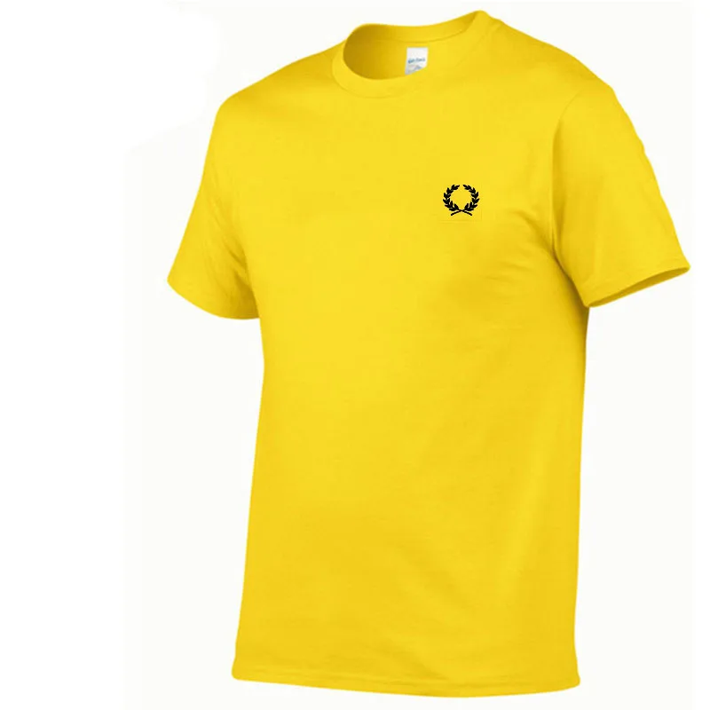 Фото Kaus Katun Logo Telinga Gandum Musim Semi Musim Panas Kaus Pria 90-An Mode Harajuku High Street Kasual Pria Lengan Pendek №2