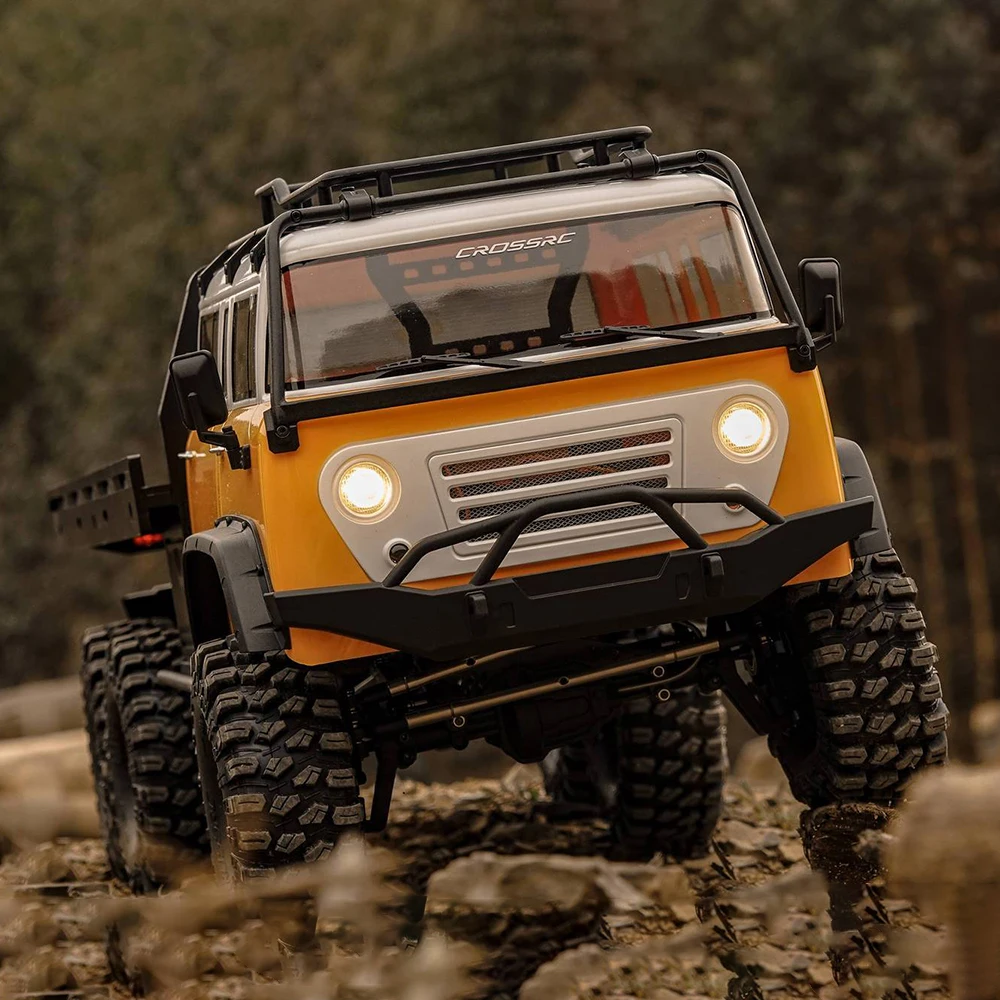 1/10 CROSSRC 6X6 RC Crawler JT6 6WD Планшетный автомобиль с дистанционным управлением Модель RTR Готовые огни Двухскоростной Тукан RC Хобби Игрушка TH22555