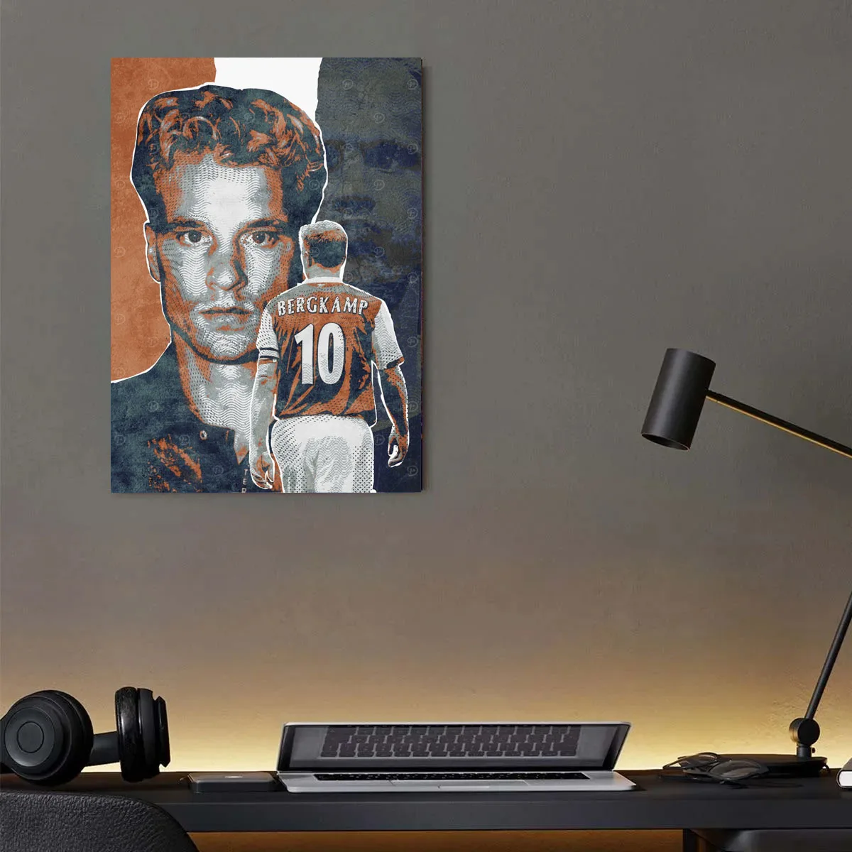 Фото Оловянная вывеска Dennis Bergkamp Football, настенный художественный постер в стиле ретро, металлические вывески в стиле ретро для украшения дома, комнаты, декор для ванной комнаты, предметы №4
