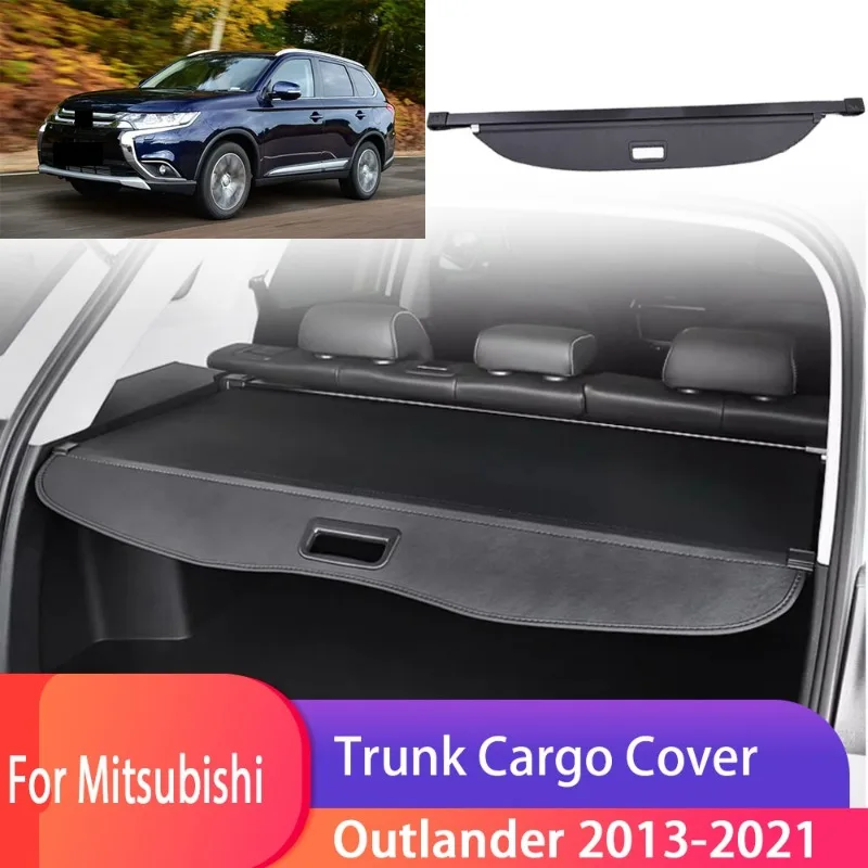 Чехол для багажника автомобиля для Mitsubishi Outlander 2013 2014-2021, защитный коврик для хранения багажа, занавеска, перегородка, коврик, аксессуары