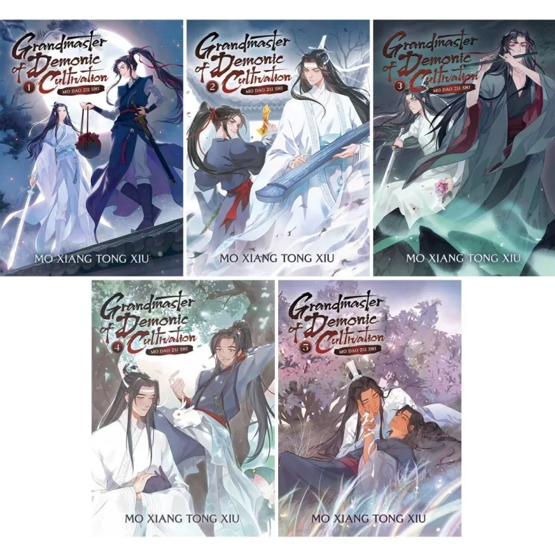 Grandmaster of Demonic Cultivation Мо Dao Zu Shi Vol.1-5 BL Художественные книги на английском языке Grandmaster of Demonic Cultivation