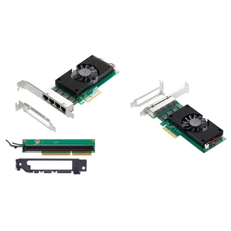 I225 чипы 4 порта 2,5G RJ45 сетевой адаптер Pcie X4 4 порта 100/1000M/2500Mbp гигабитная Ethernet Сетевая Lan Карта NIC