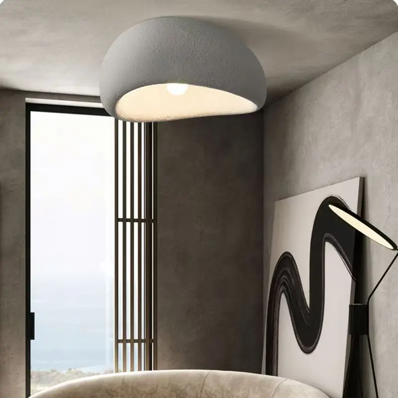 Фото Retro Japanese restaurant bedroom living room ceiling light Wabi Sabi designer Nordic personalized ceiling light E27 №4