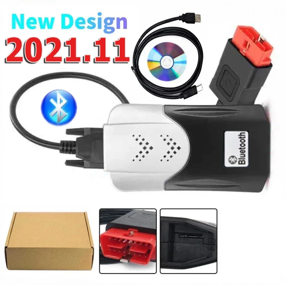 Фото 2024 Новый VCI Vd Ds150e Cdp 2021.11 с Keygen VdIJk Autocoms Pro Bluetooth TNESF DELPHIS ORPDC Автомобиль Грузовик Obd2 Диагностические инструменты №4