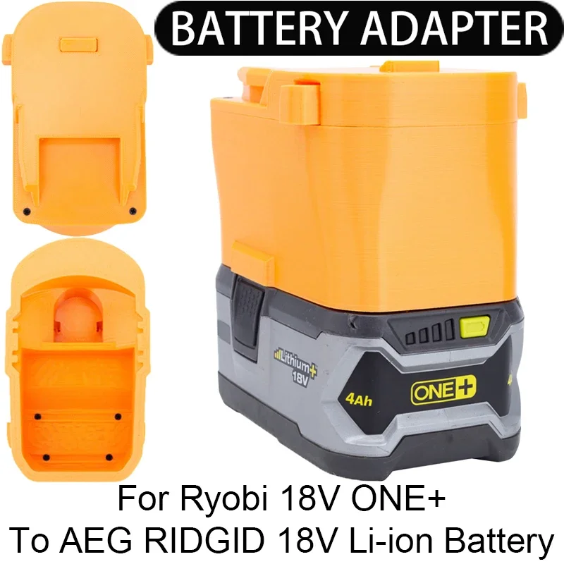 Адаптер/преобразователь для литий-ионных инструментов AEG RIDGID 18 В в адаптер литий-ионного аккумулятора Ryobi 18 В ONE + аксессуары для электроинструментов