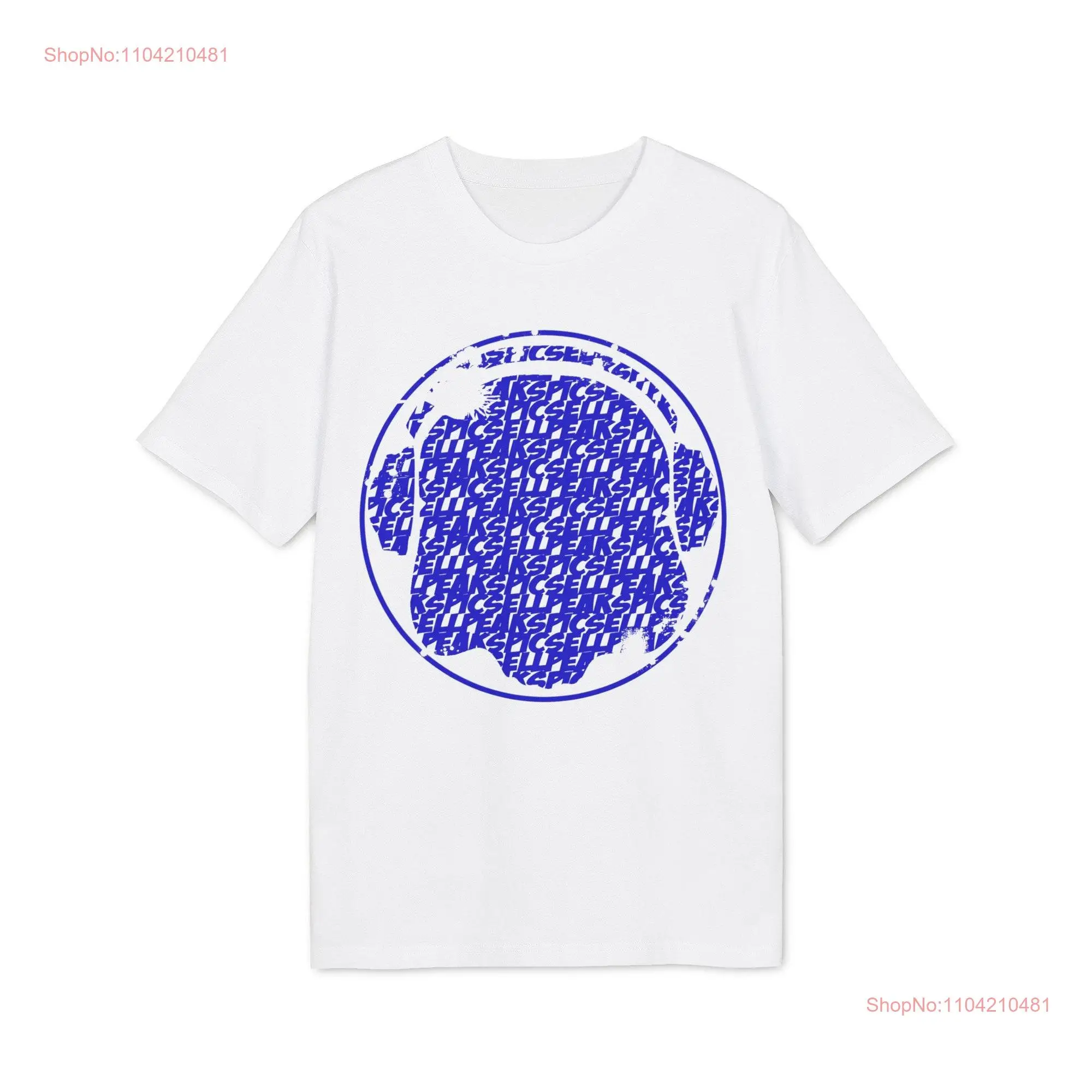 PicSellPeaks Grunge Logo T Shirt Sustainable fashion for the urban lifestyle long or short sleeves