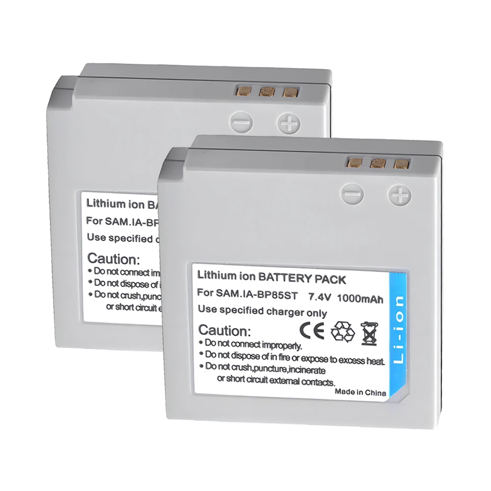 Для Samsung IA-BP85ST IA-BP85NF Аккумулятор HMX-H100,HMX-H104,HMX-H105,HMX-H106,HMX-H1000,HMX-H1052 1000 мАч Аккумуляторы для камеры