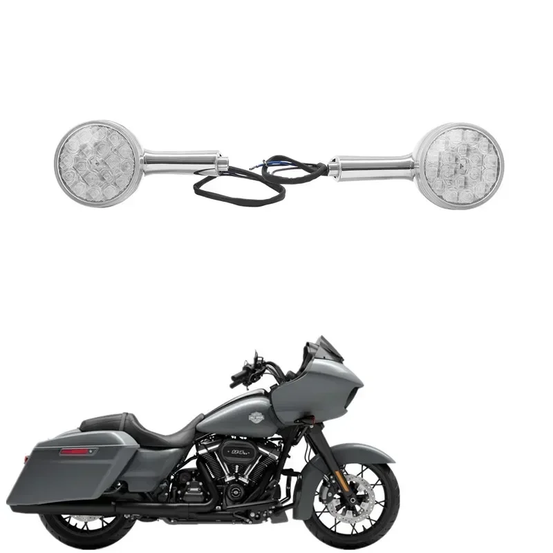 Аксессуары для Мотоциклов Harley Touring Road Street Glide 2009-2023 Softail Dyna, передние/задние указатели поворота
