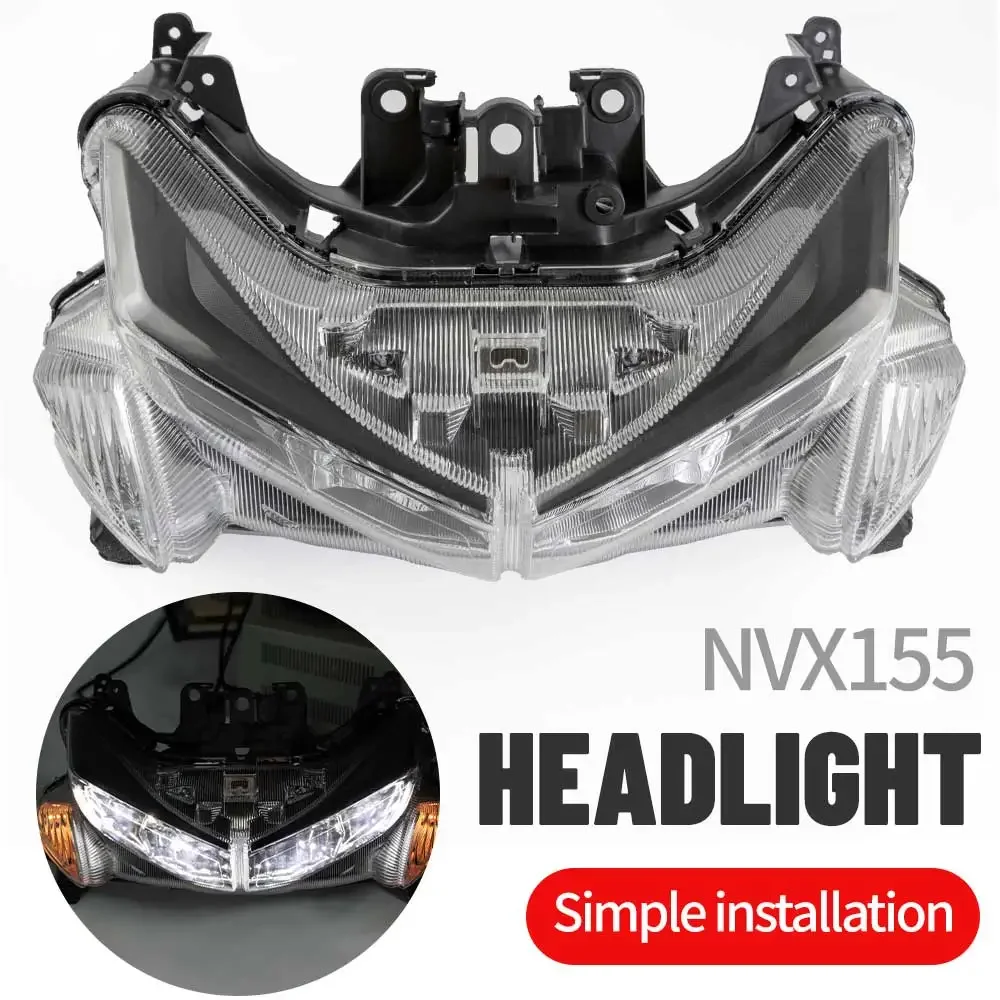 Подходит для 2015-2019 YAMAHA Angel Eyes HID фара в сборе NVX155 AEROX155 AEROX125 NVX AEROX 155 125 мотоциклетная фара