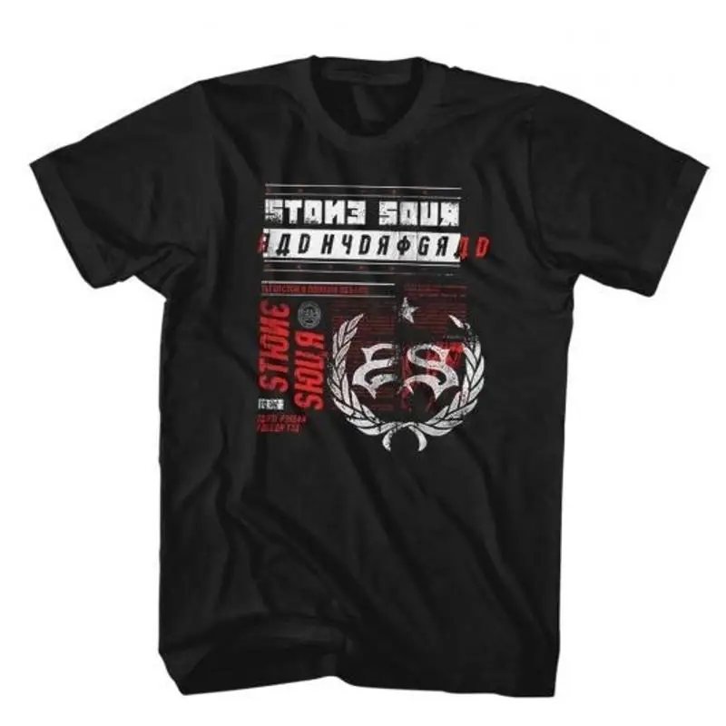 ФУТБОЛКА STONE SOUR Backward Letters S 2XL Новые официальные товары Live Nation