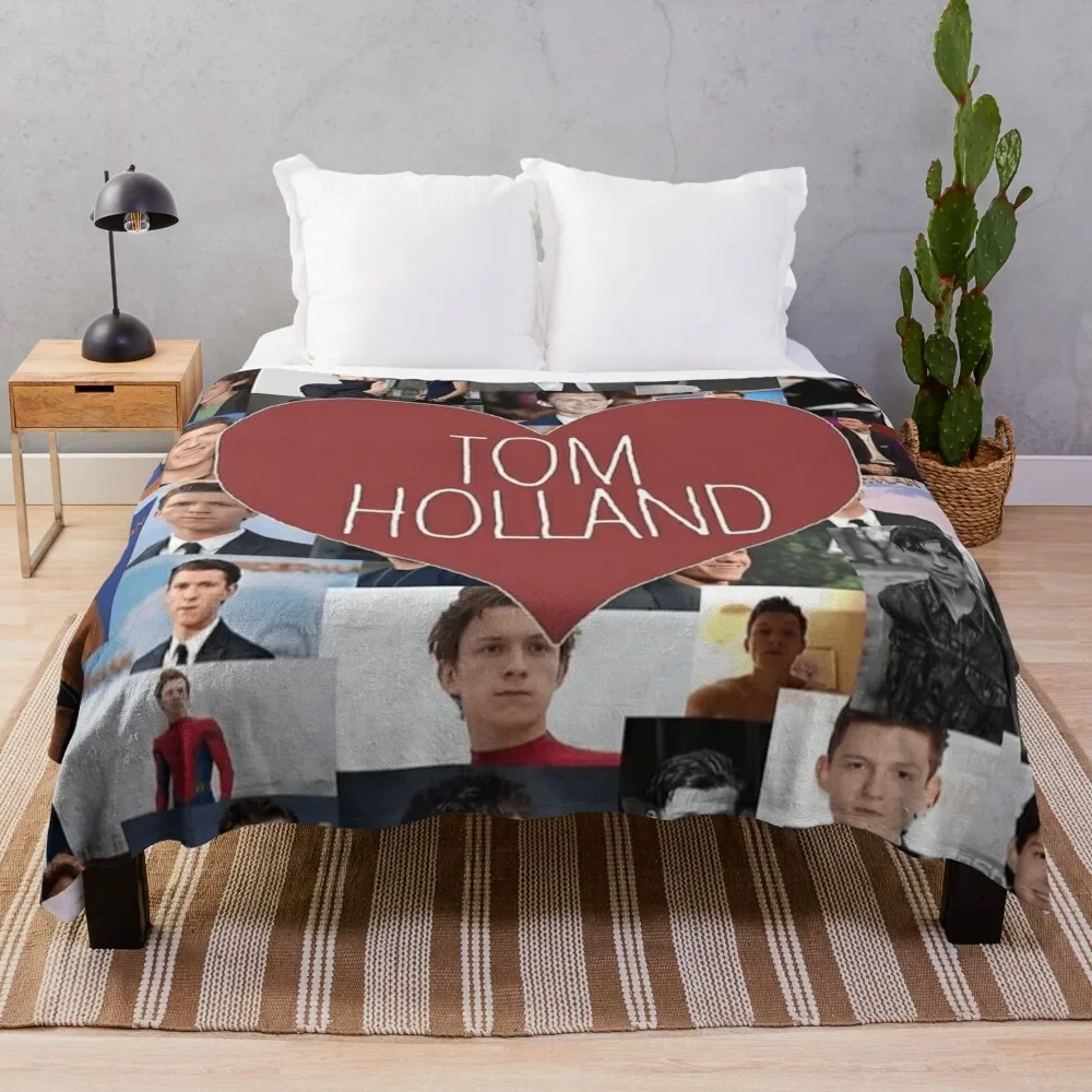 Одеяло Tom Holland, наклейки, одеяло на заказ, одеяла для пикника для детских декоративных одеял, одеяла