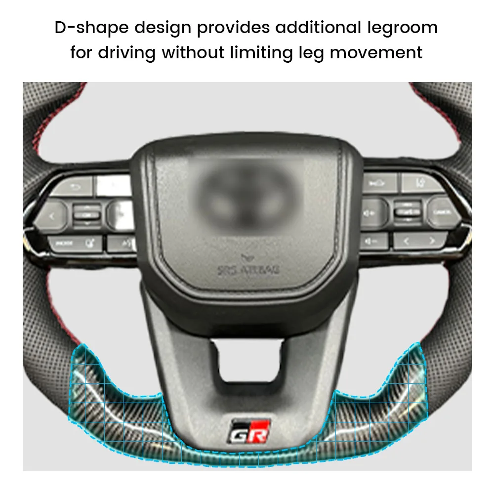 Руль из углеродного волокна для Toyota GT 86 FORTUNER FJ Cruiser HIACE LC70/76/79 Land Cruiser CROWN ALPHARD VELLFIRE HILUX