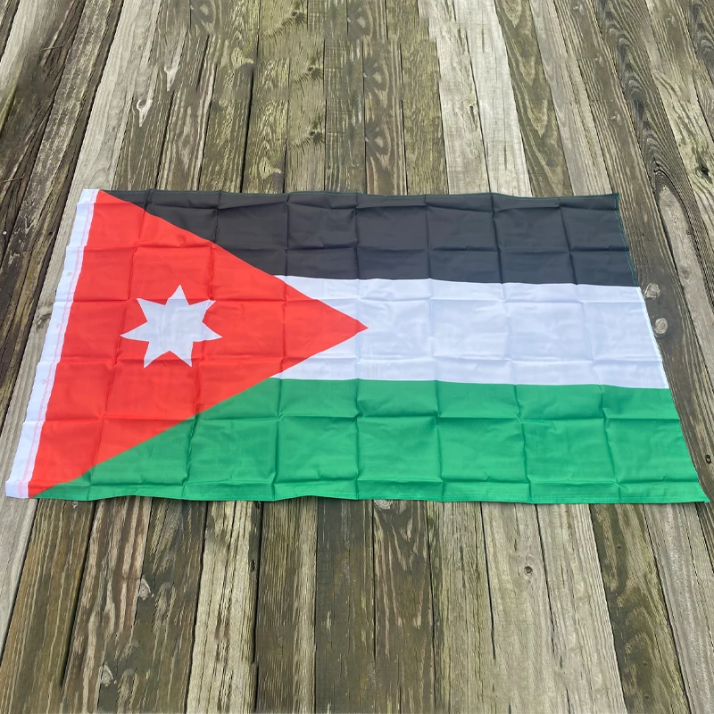 Флаг Иордании, 90x15, 0 см, высокое качество, полиэфирное волокно, 3x5 футов, подвесной декоративный флаг, баннер