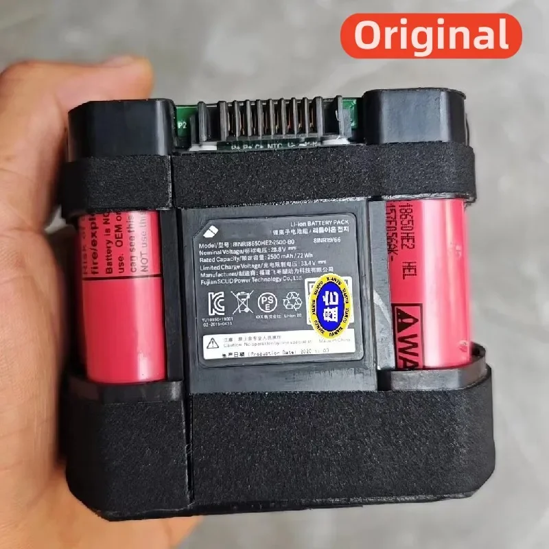 100% оригинальный аккумулятор 2500 мач для пылесоса Roidmi NEX NEXS Plus NEX2 XCQ06RM 8INR18650HE2-2500-B0