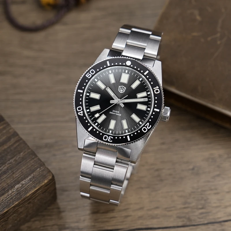 Фото Watchdives WD1965 V2 Кварцевые часы VH31 Механизм BGW9 Светящиеся деловые часы 20 бар Водонепроницаемые сапфировые наручные часы с подарочной коробкой №2