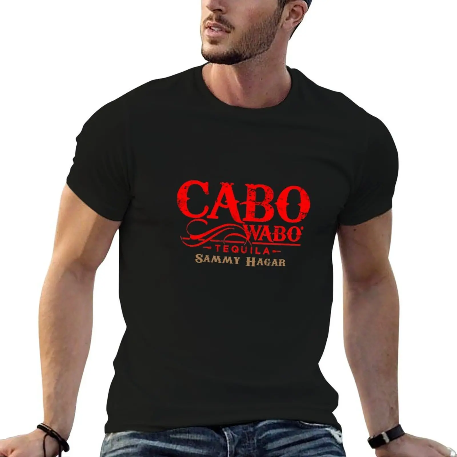 Фото Футболка Caboetà cantina tequila, незаменимая футболка, футболки для мужчин, забавная футболка с рисунком №4