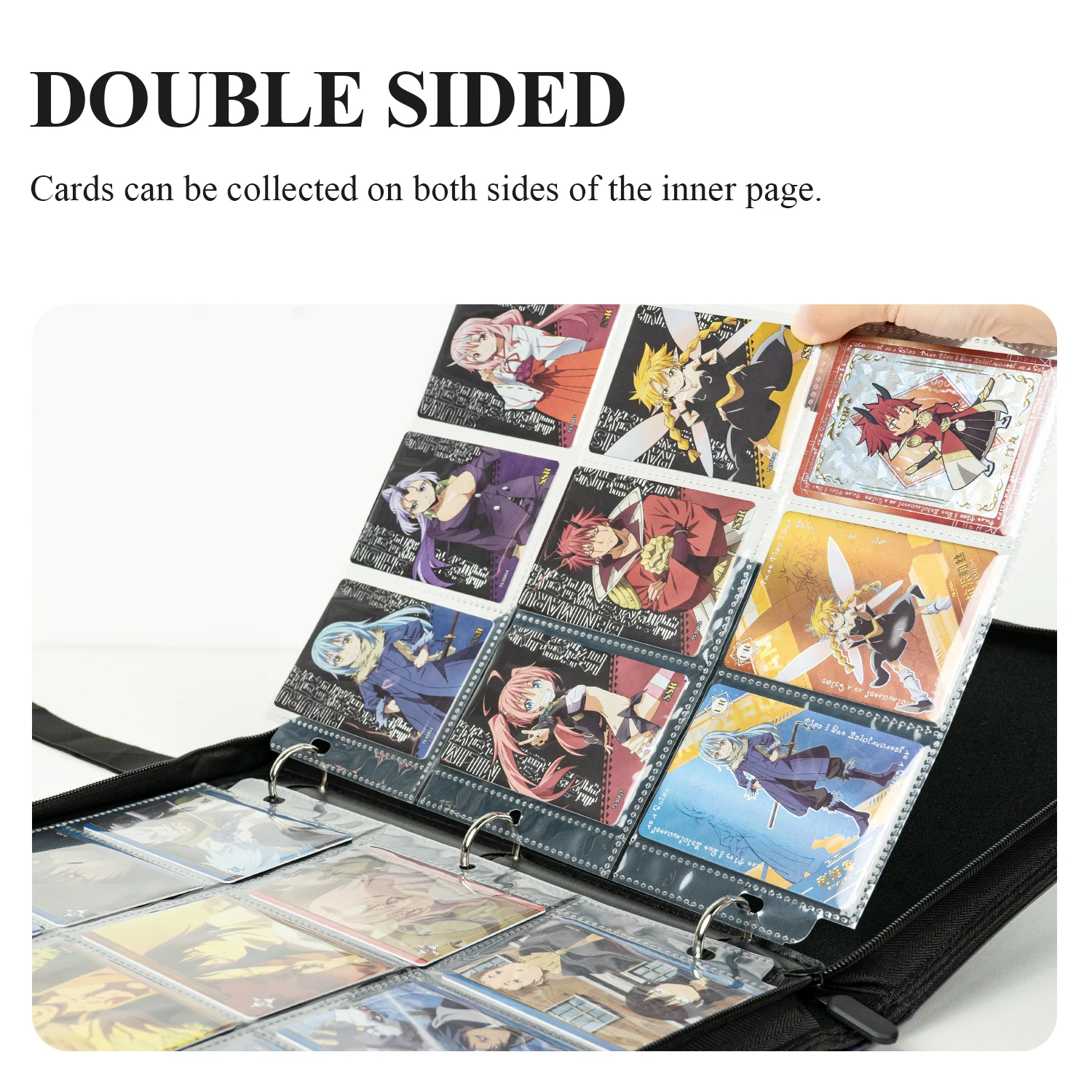 Фото CARDFUN That Time I Got Reincarnated as a Slime Card Album 9-карманная папка для карт с рукавами 360, двухсторонняя карманная искусственная кожа №3