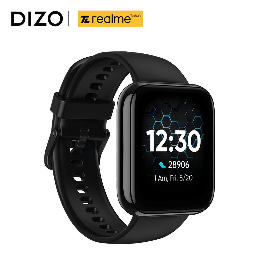 Смарт-часы Realme DIZO мужские с GPS, сенсорным экраном 1,75 дюйма и Пульсометром