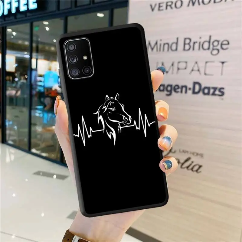 Фото Чехол для телефона с рисунком лошади пони для Samsung Galaxy A03S A52 A13 A53 A73 A72 A12 A31 A81 A30 A32 A50 A80 A71 A51 №4